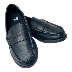 H&M Kids Black Loafers Size US 11.5‎